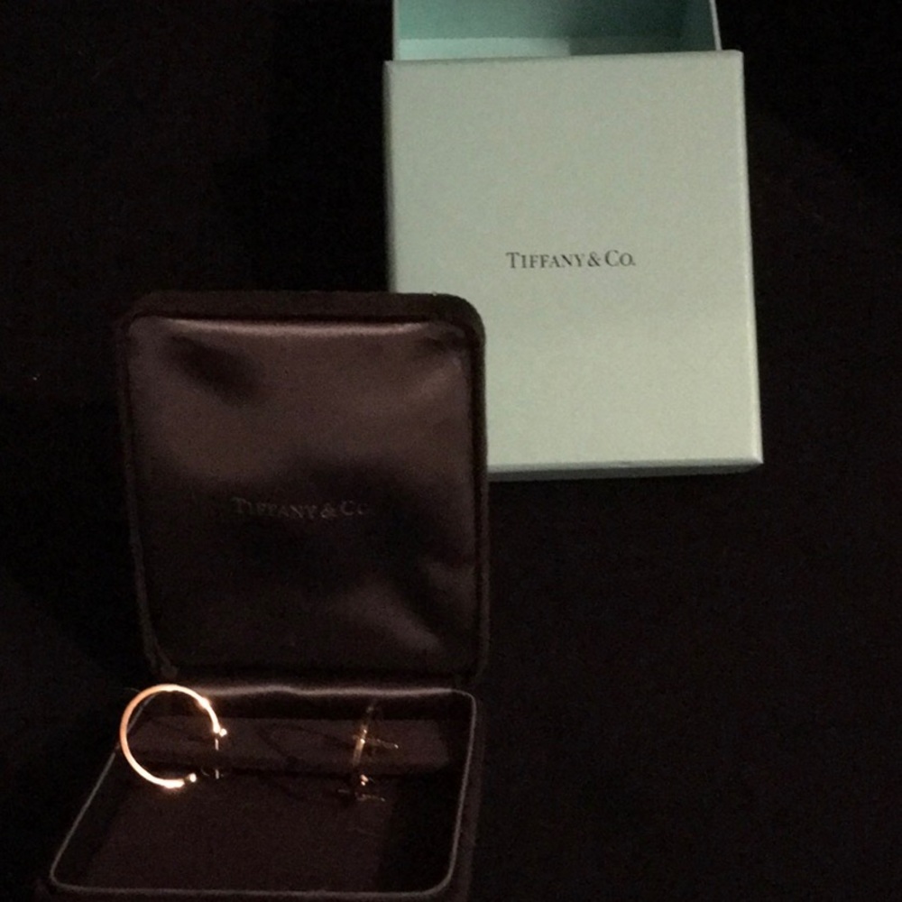Tiffany & Co. T Collection Gold Earrings